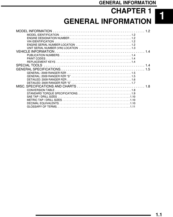Product picture 2009 Polaris RZR 800 Factory Service Manual