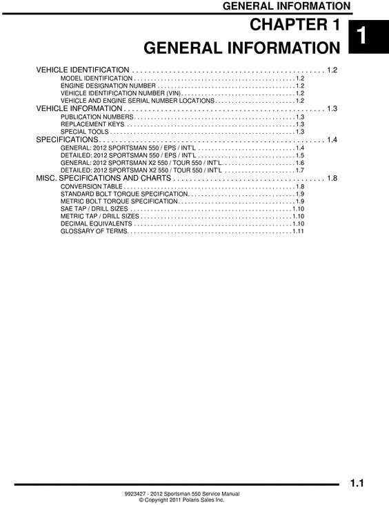 Product picture 2012 Sportsman Polaris 550 Factory Service manual