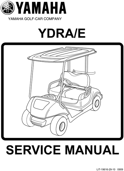 Product picture Yamaha G29 YDRA/E Service Manual golf Cart 2010